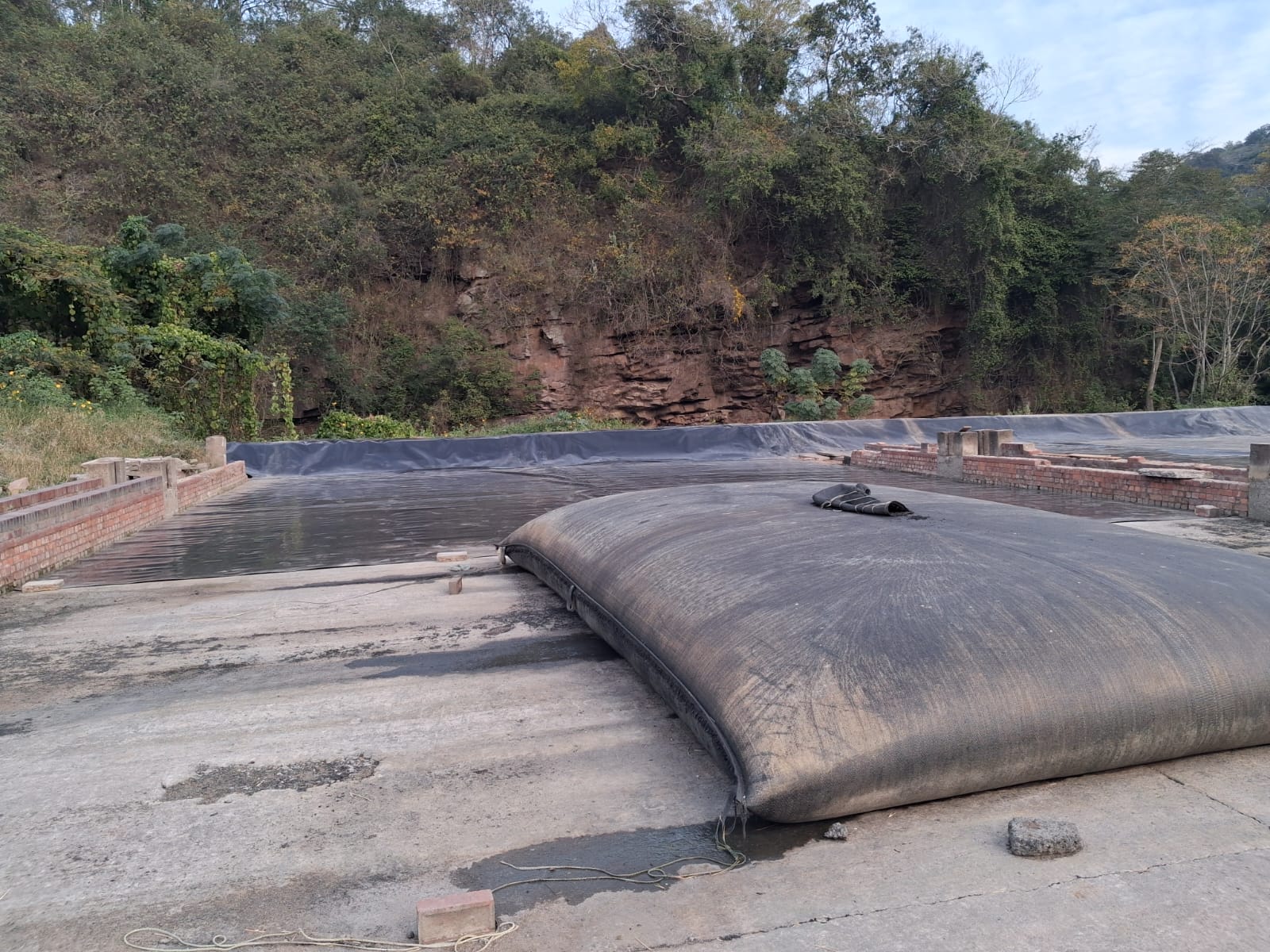 Installed Dewatering Tubes