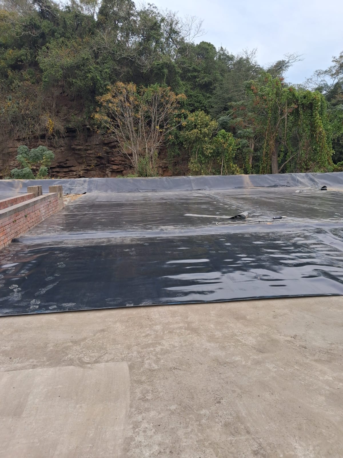 Waterproofing of Drain Pad with GSE HDPE Geomembrane