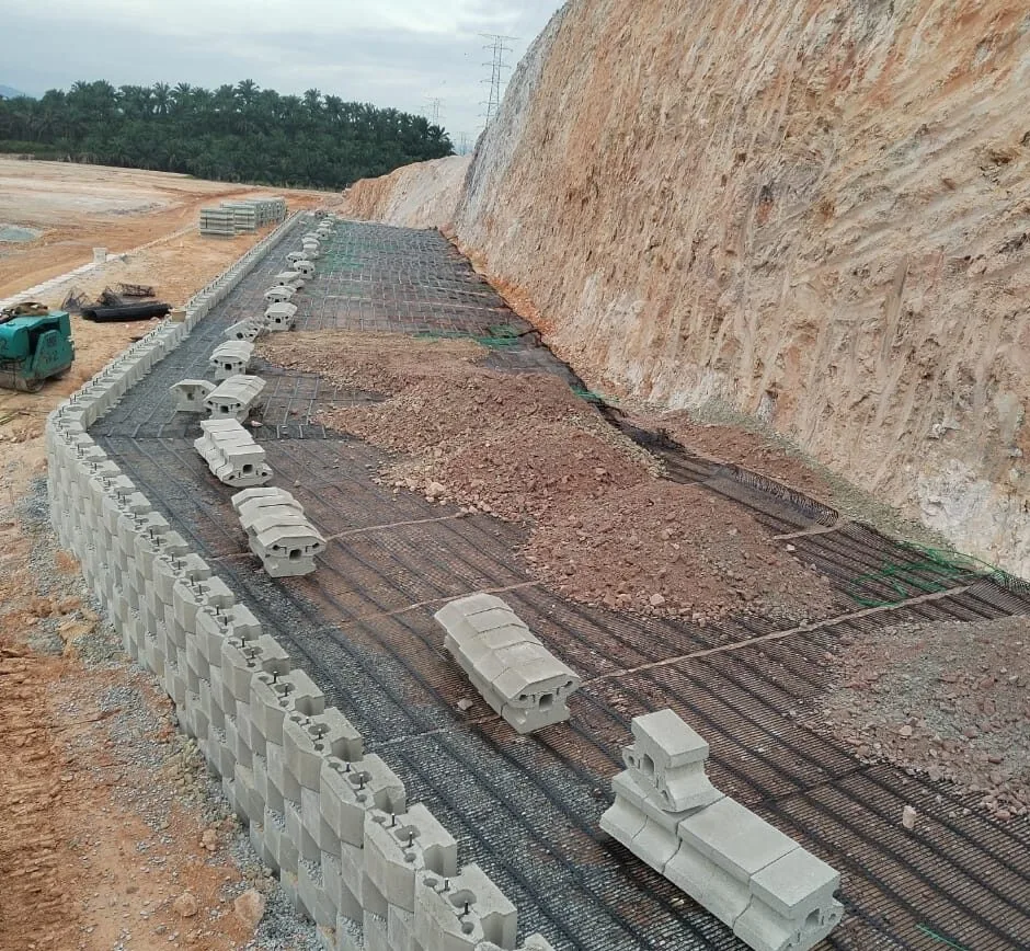 Uniaxial Geogrids – High-Strength Soil Reinforcement for Walls & Slopes