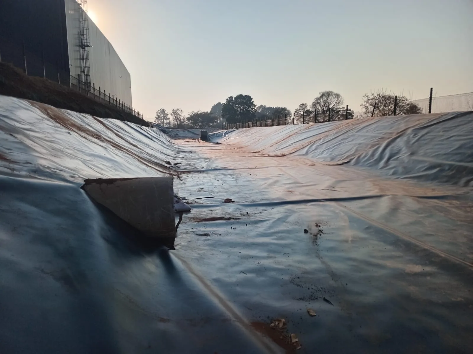 GCL & Geocell Lining, Supply & Installation – Stormwater Attenuation Pond, Fuel Depot Expansion, South Africa